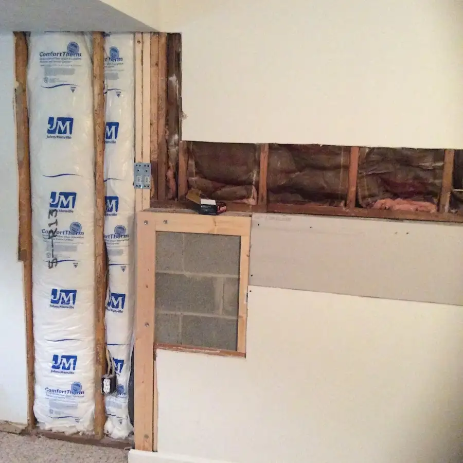 Wall insulation replacement during Structural Drying in Georgetown